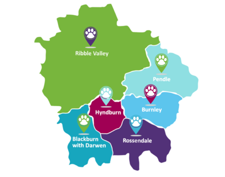 East Lancs Map – Pendle Dogs